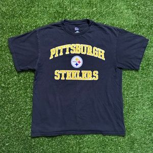 Majestic Pittsburgh Steelers Shirt Short Sleeve Black Men’s Large